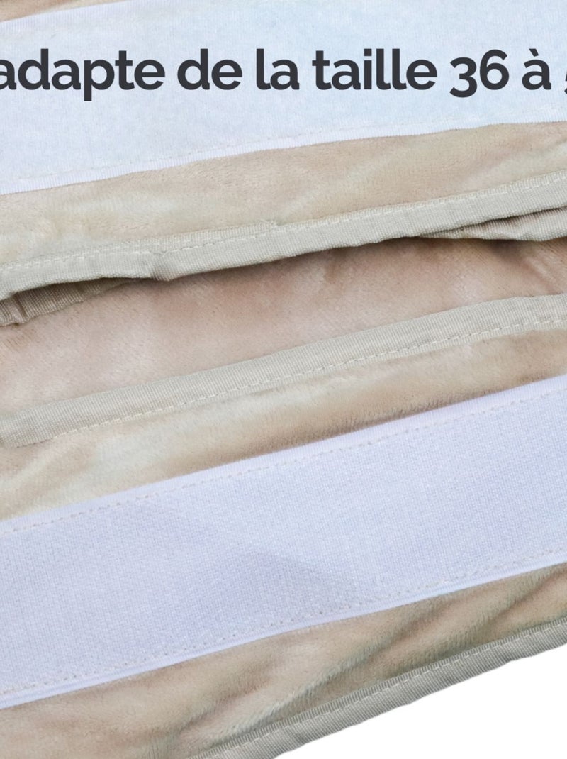Chauffe mains, manchon chauffant avec ceinture réglable - Vivezen Beige - Kiabi