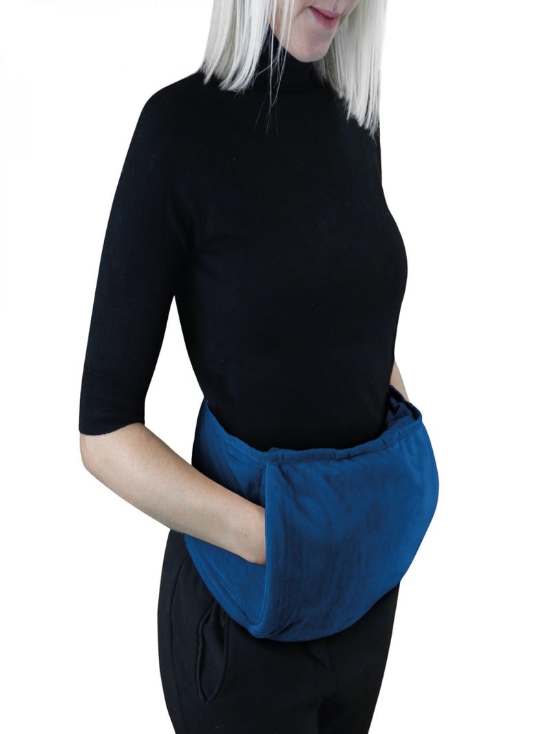 Chauffe mains, manchon chauffant avec ceinture réglable - Vivezen Bleu - Kiabi
