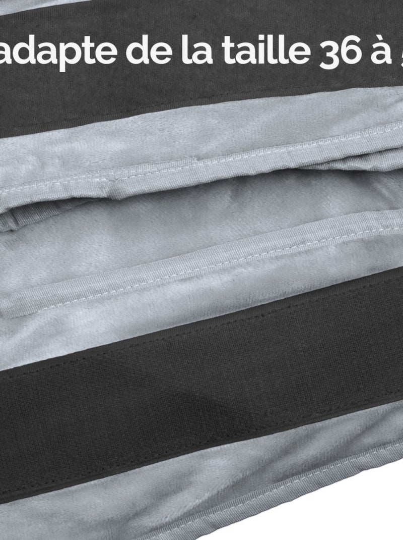 Chauffe mains, manchon chauffant avec ceinture réglable - Vivezen Gris - Kiabi
