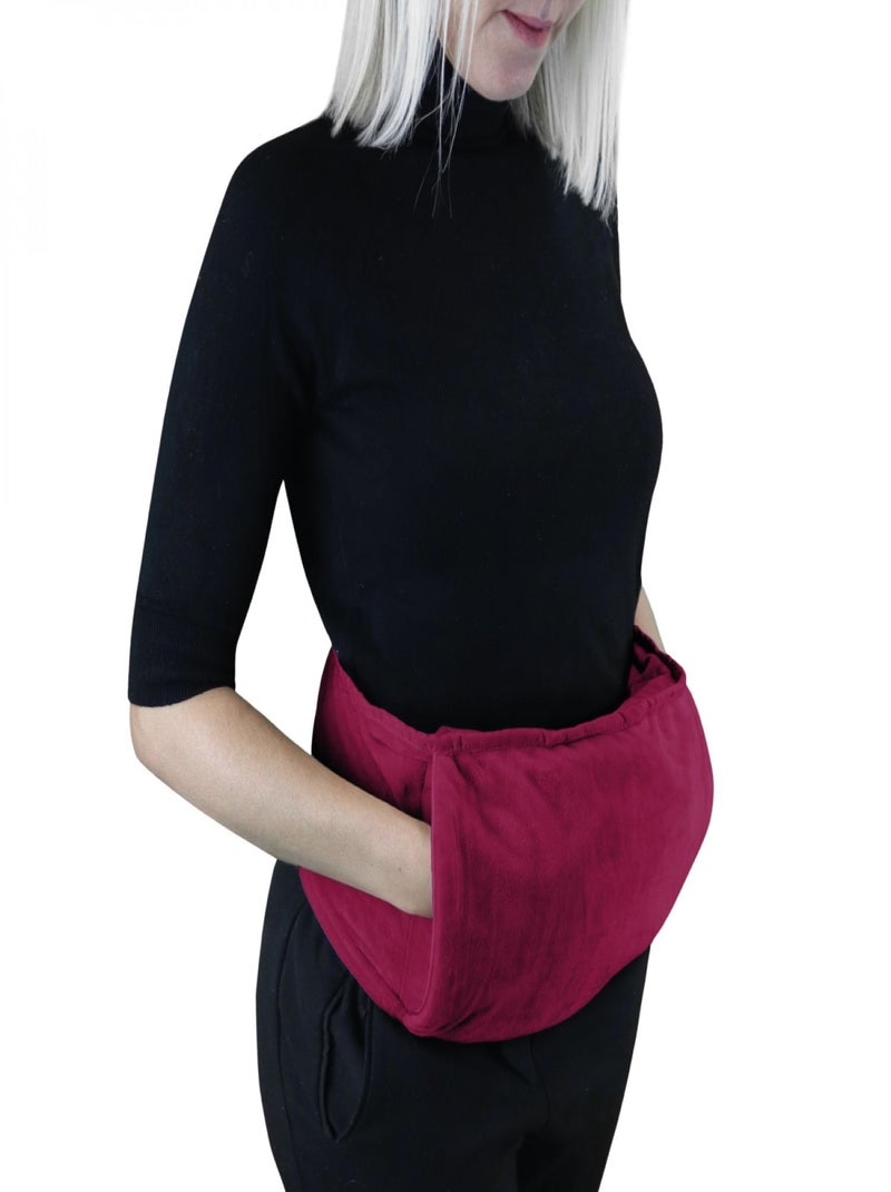 Chauffe mains, manchon chauffant avec ceinture réglable - Vivezen Violet prune - Kiabi