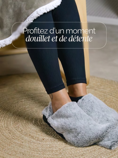 Chauffe pieds bouillotte douce 3 litres, déhoussable et antidérapant - Vivezen - Kiabi