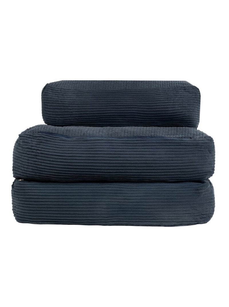Chauffeuse déhoussable 70x190 cm bleu foncé Bleu foncé - Kiabi