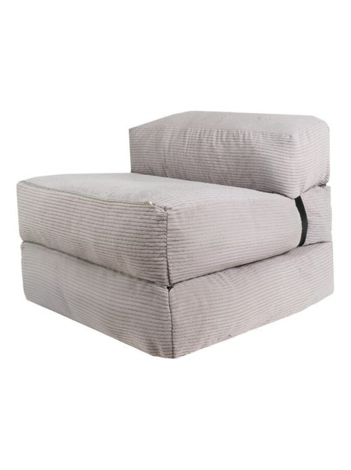 Chauffeuse déhoussable 70x190 cm gris clair - Kiabi