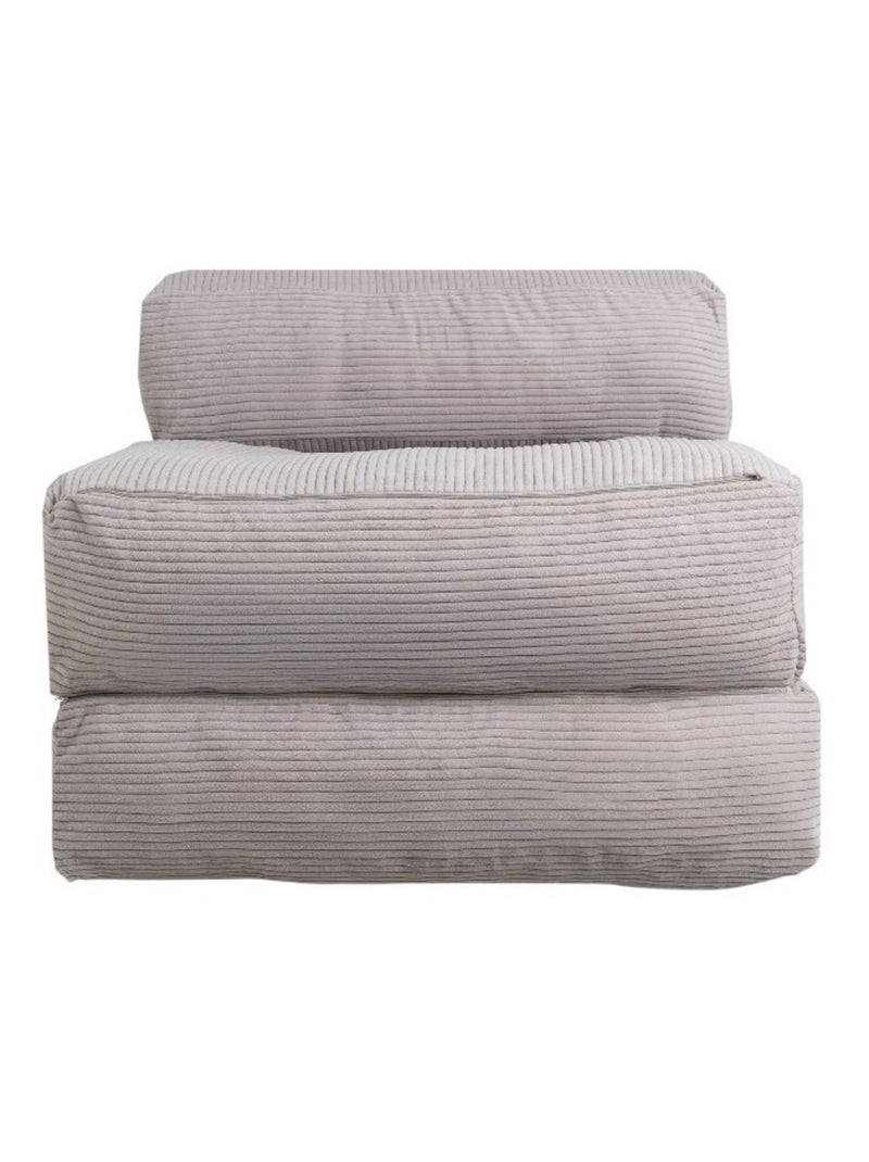 Chauffeuse déhoussable 70x190 cm gris clair Gris clair - Kiabi