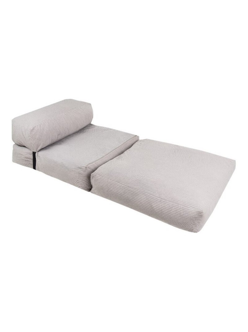 Chauffeuse déhoussable 70x190 cm gris clair Gris clair - Kiabi