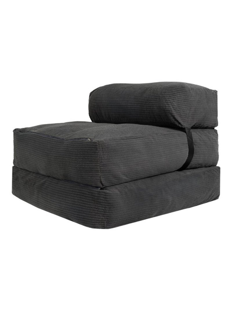 Chauffeuse déhoussable 70x190 cm gris foncé Gris foncé - Kiabi