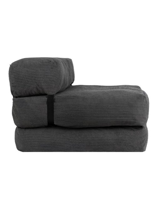 Chauffeuse déhoussable 70x190 cm gris foncé - Kiabi Chauffeuse déhoussable 70x190 cm gris foncé - Kiabi