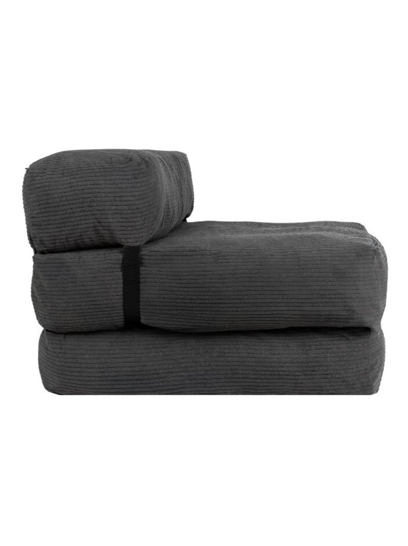 Chauffeuse déhoussable 70x190 cm gris foncé Gris foncé - Kiabi