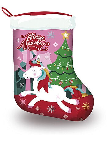 Chaussette de Noël - Licorne -Merry Unicorn - 42cm