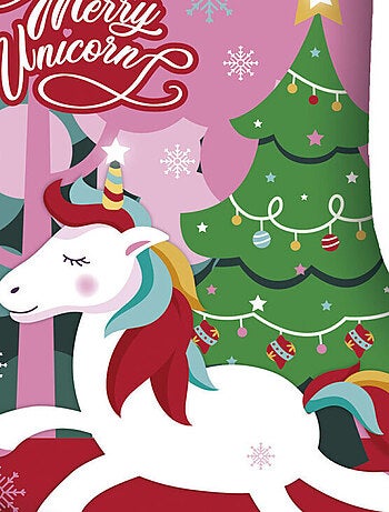 Chaussette de Noël - Licorne -Merry Unicorn - 42cm