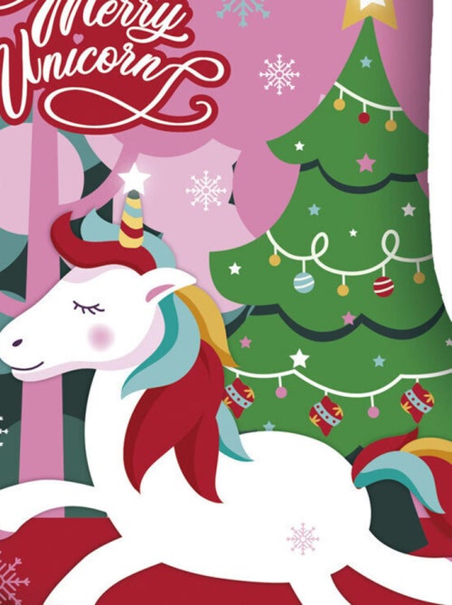 Chaussette de Noël - Licorne  -Merry Unicorn - 42cm - Kiabi