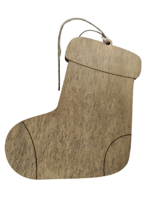 Chaussette de Noël personnalisable en bois - Kiabi