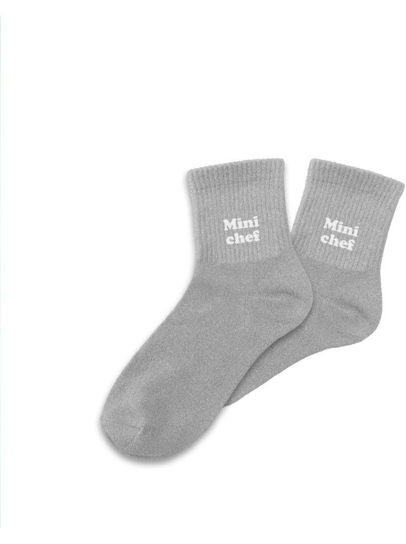 Chaussettes - Enfant - Mini Chef Gris - Kiabi