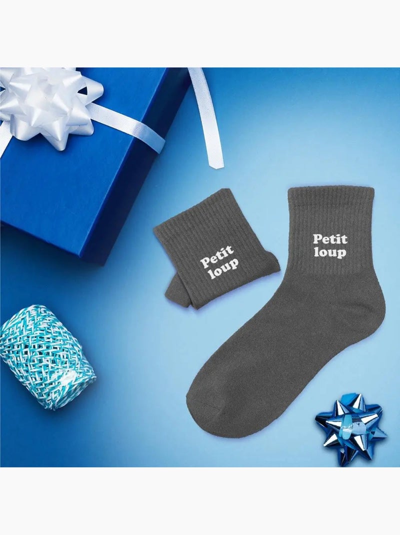 Chaussettes - Enfant - Petit Loup Gris - Kiabi