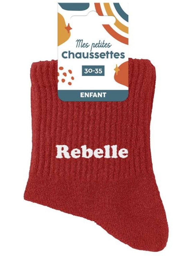 Chaussettes - Enfant - Rebelle Rouge - Kiabi