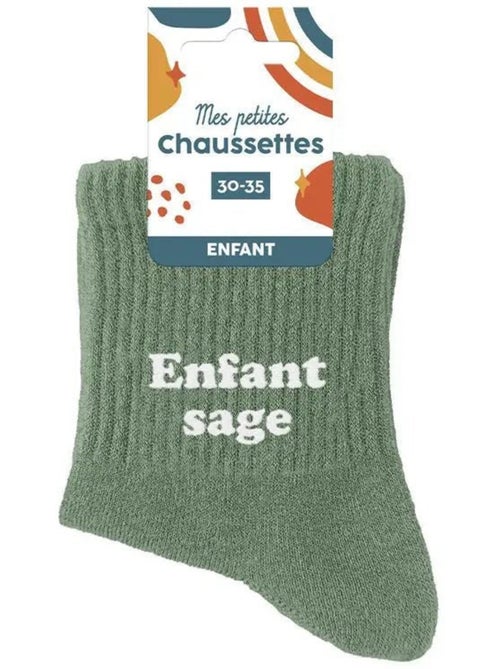 Chaussettes - Enfant - Sage - Kiabi