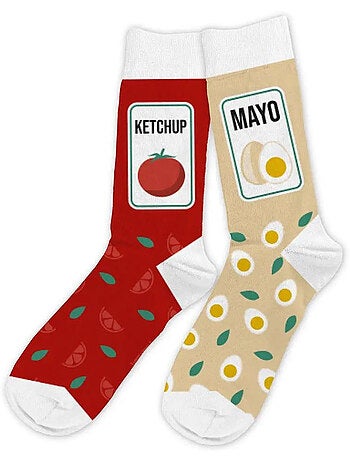 Chaussettes - Ketchup/Mayo