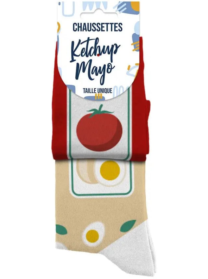 Chaussettes - Ketchup/Mayo Rouge - Kiabi