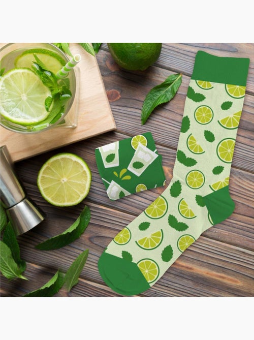 Chaussettes -  Mojito / Citron - Kiabi