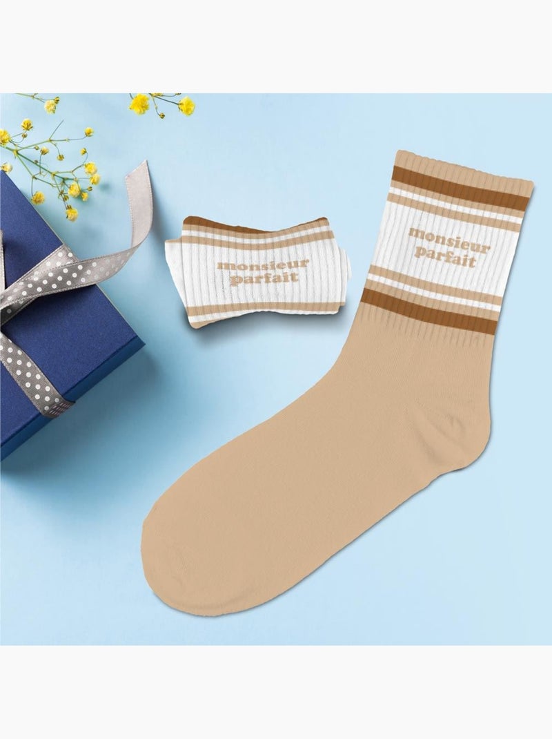 Chaussettes - Monsieur Parfait Beige - Kiabi
