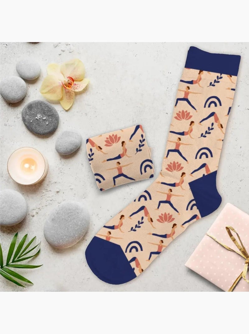 Chaussettes - Passion Yoga Beige - Kiabi