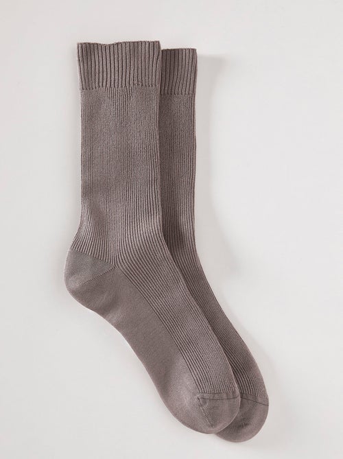 Chaussettes 85% fil d'Ecosse mélangé - Damart - Kiabi