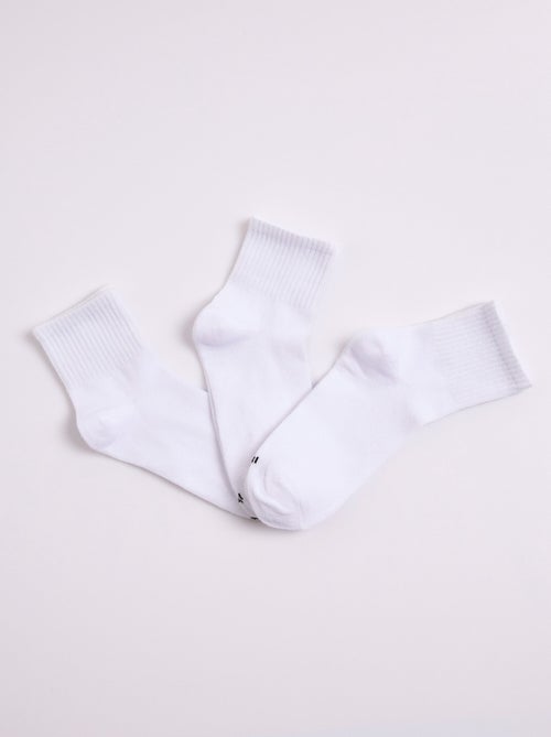 Chaussettes à côtes - Kiabi