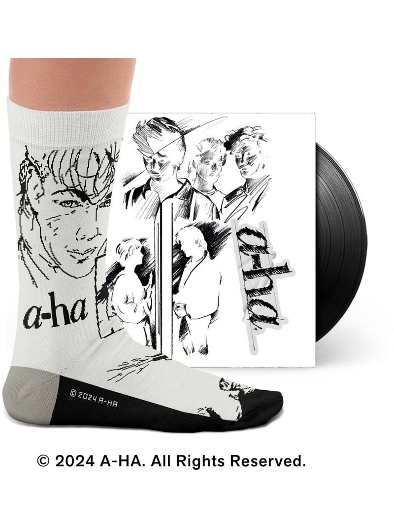 Chaussettes A-HA, Take On Me Blanc - Kiabi