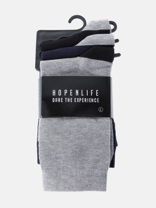Chaussettes à motif , lot de 3 paires - Kiabi