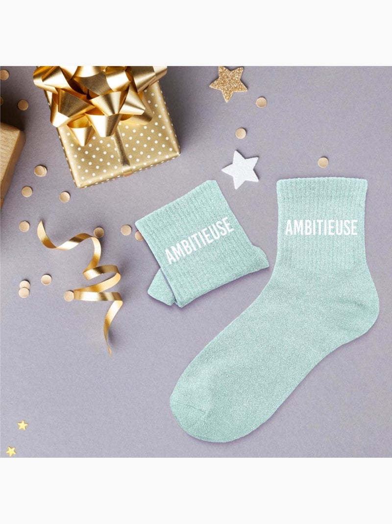 Chaussettes à Paillettes - Ambitieuse Menthe - Kiabi
