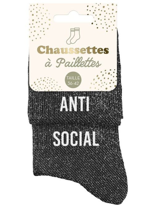 Chaussettes à Paillettes - Anti Social - Kiabi