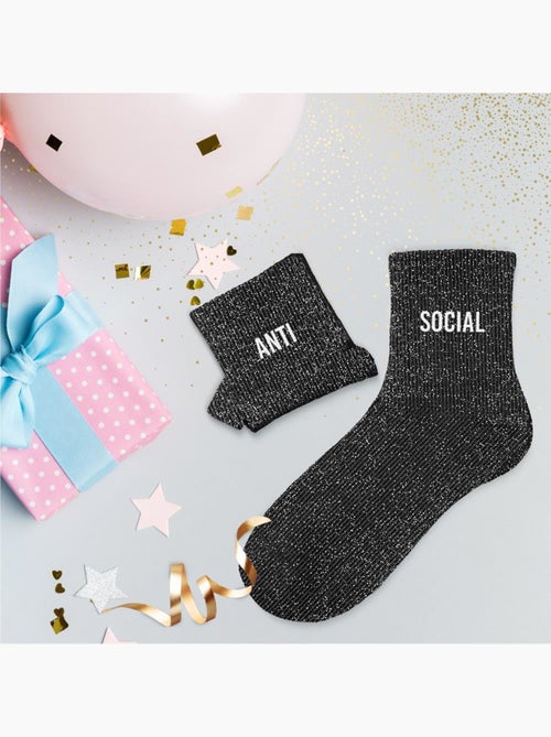 Chaussettes à Paillettes - Anti Social - Kiabi