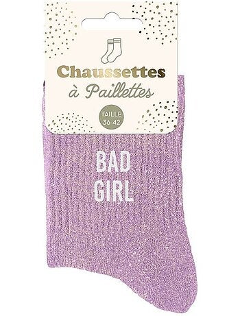 Chaussettes à Paillettes - Bad Girl