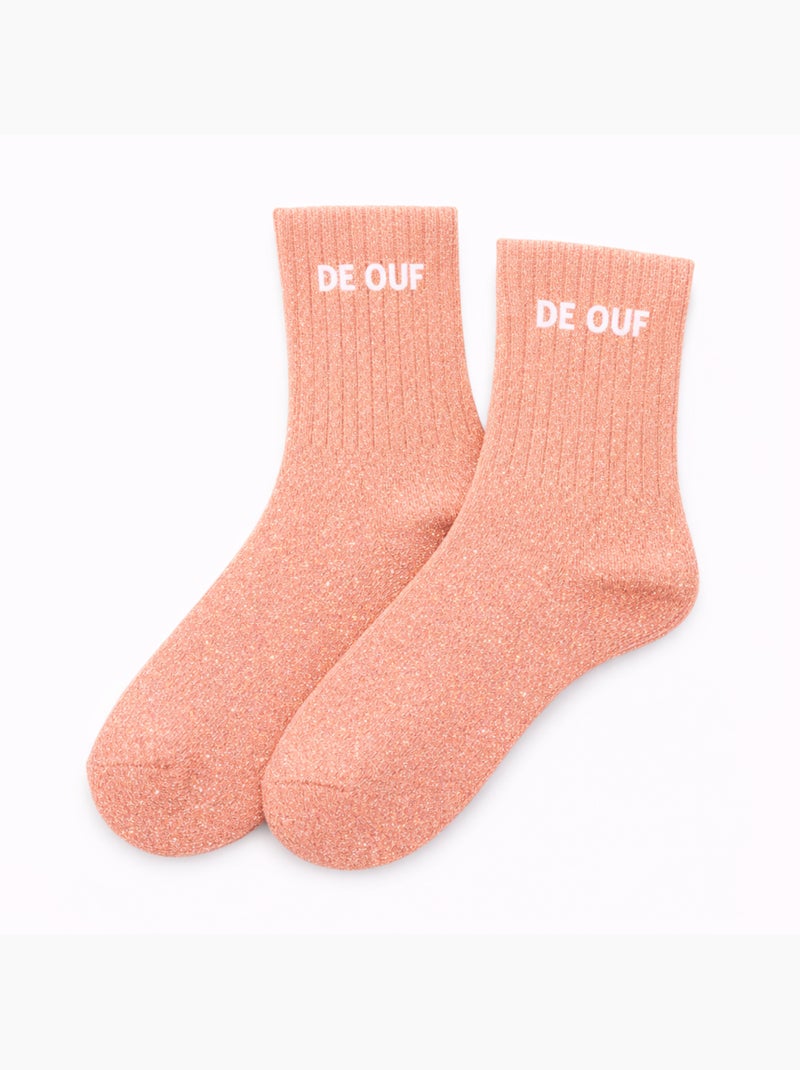 Chaussettes à Paillettes - De Ouf Rose - Kiabi