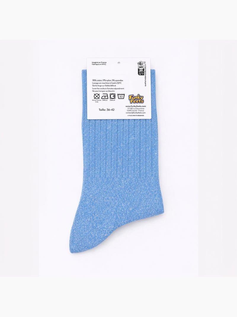 Chaussettes à Paillettes - En roue libre Bleu Bleu - Kiabi