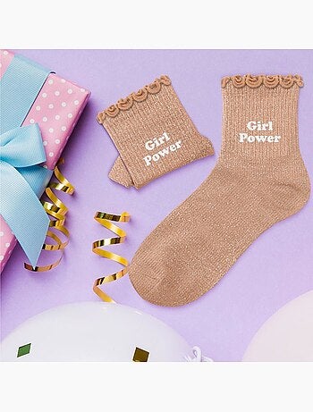 Chaussettes à Paillettes - Enfant - Girl Power