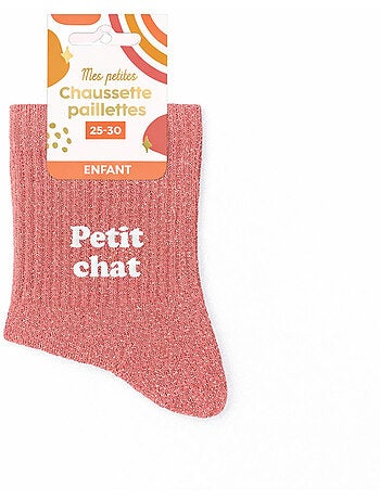 Chaussettes à Paillettes - Enfant - Petit Chat