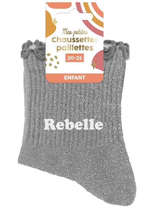 Chaussettes à Paillettes - Enfant - Rebelle - Kiabi