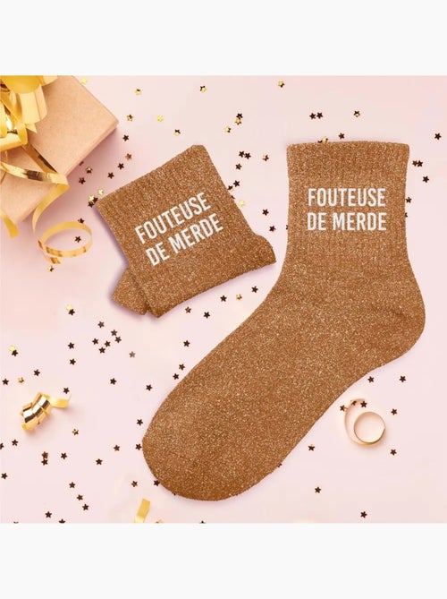 Chaussettes à Paillettes - Fouteuse de merde - Kiabi