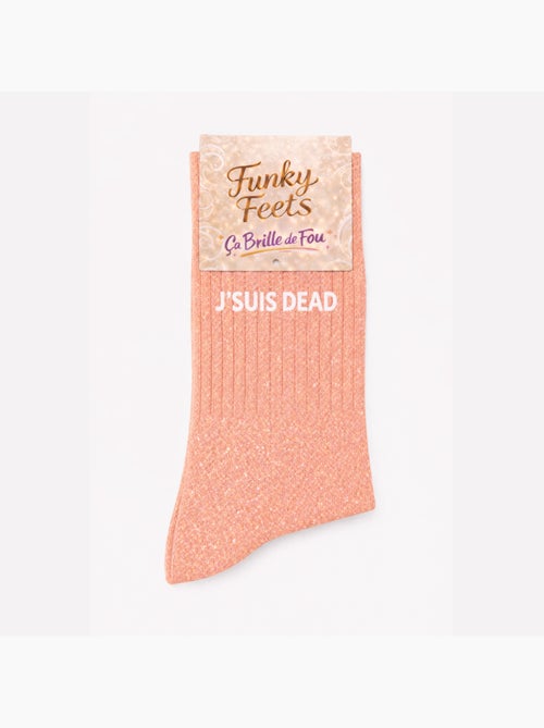 Chaussettes à Paillettes - J'suis Dead - Kiabi