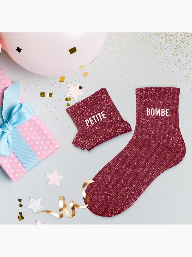 Chaussettes à Paillettes - Petite Bombe Rouge - Kiabi