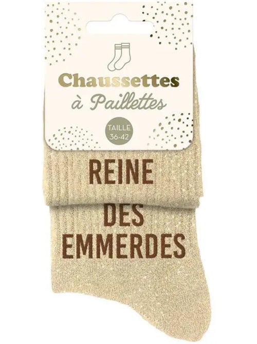 Chaussettes à Paillettes - Reine des Emmerdes - Kiabi