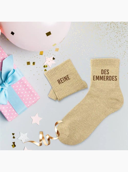 Chaussettes à Paillettes - Reine des Emmerdes - Kiabi