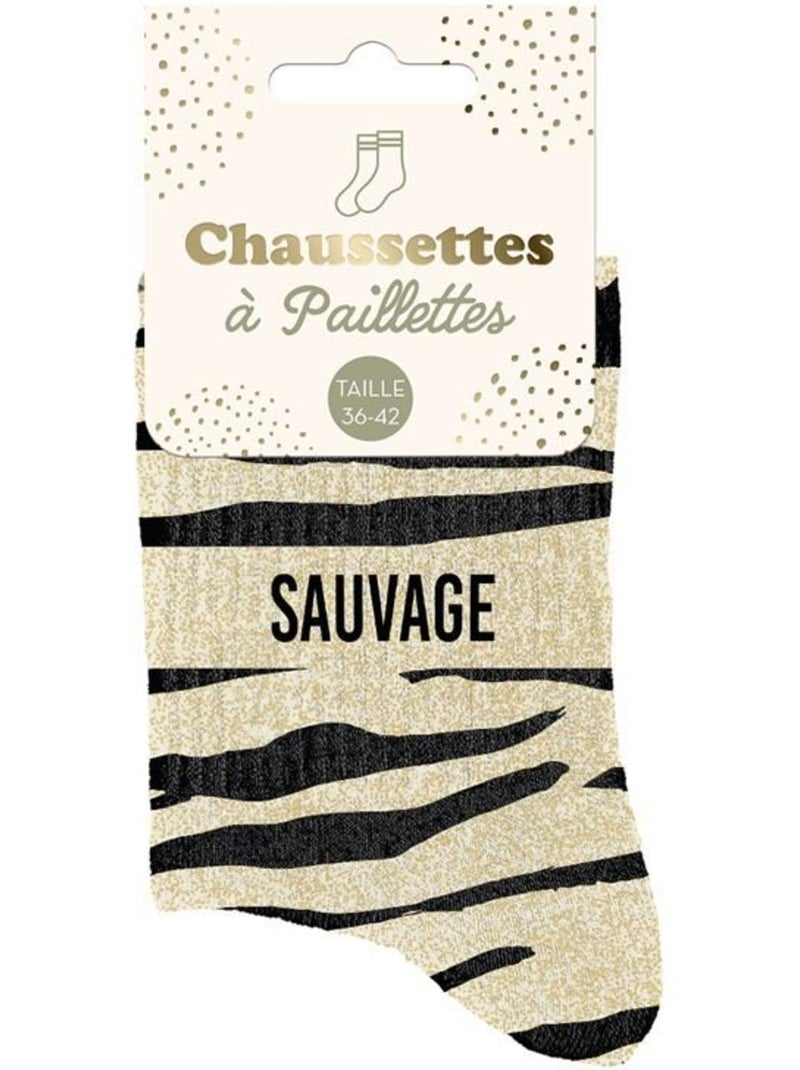 Chaussettes à Paillettes - Sauvage Vert - Kiabi