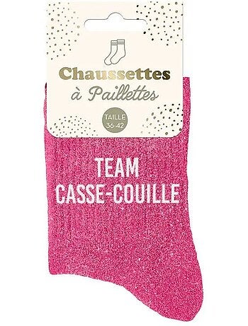 Chaussettes à Paillettes - Team Casse Couille