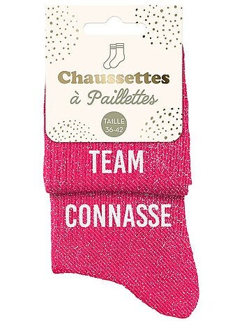 Chaussettes à Paillettes - Team Connasse