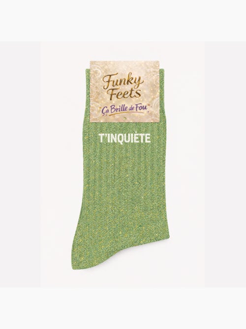 Chaussettes à Paillettes - T'inquiète - Kiabi