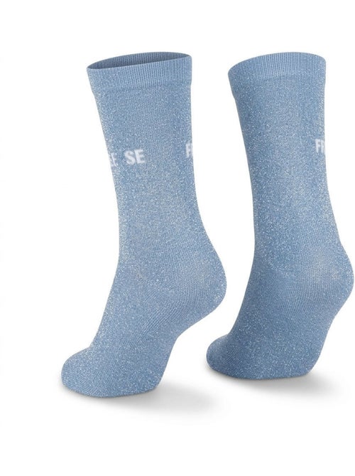 Chaussettes à paillettes Femme Message Humoristique - Kiabi