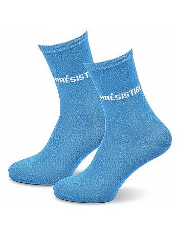 Chaussettes à paillettes Femme Message Humoristique