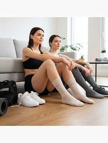 Chaussettes à paillettes Femme Message Humoristique Pack de 2 Paires